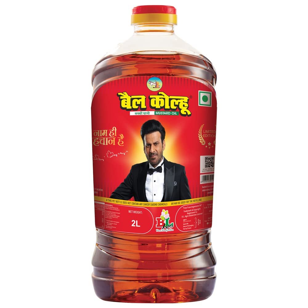 Bail Kolhu Kachi Ghani Mustard Oil (Cold Pressed)